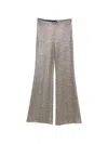 Siyu Tallis Patterned Flared Trousers In Multi
