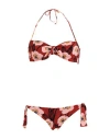 Siyu Woman Bikini Brick Size 6 Polyamide, Elastane In Red