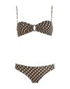 Siyu Woman Bikini Dark Brown Size 8 Polyamide, Elastane