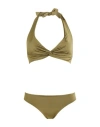 Siyu Woman Bikini Military Green Size 6 Polyamide, Elastane