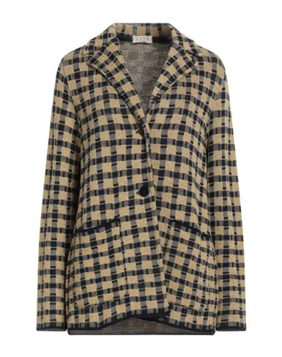 Siyu Woman Blazer Mustard Size 4 Polyamide, Metallic Polyester In Yellow