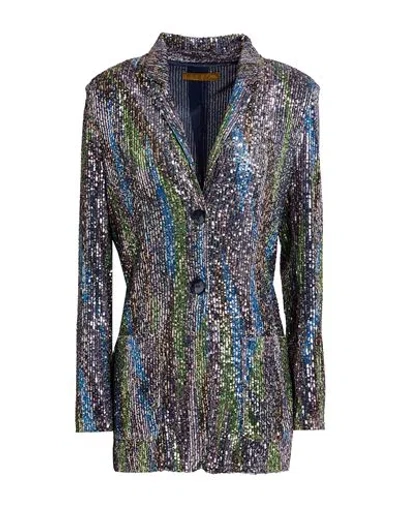 Siyu Woman Blazer Navy Size 12 Polyamide, Elastane