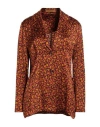 Siyu Woman Blazer Orange Size 4 Viscose