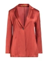 Siyu Woman Blazer Rust Size 4 Viscose