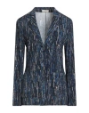 Siyu Woman Blazer Slate Blue Size 8 Viscose, Elastane