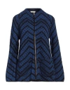 Siyu Woman Cardigan Blue Size 6 Merino Wool In Blue