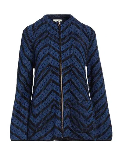 Siyu Woman Cardigan Blue Size 6 Merino Wool