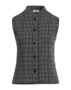 Siyu Woman Cardigan Deep Teal Size 12 Merino Wool