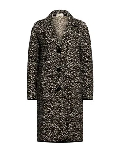 Siyu Woman Coat Black Size 4 Merino Wool