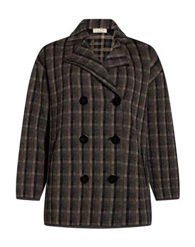 Siyu Woman Coat Khaki Size 0 Merino Wool In Beige