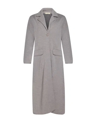 Siyu Woman Coat Light Grey Size 4 Merino Wool