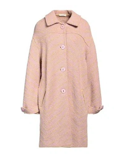 Siyu Woman Coat Pink Size 4 Merino Wool