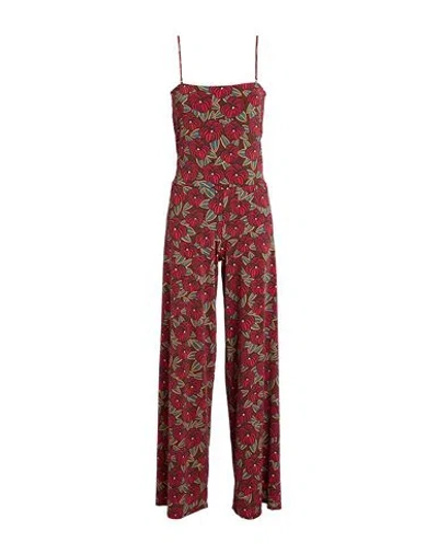 Siyu Woman Jumpsuit Chocolate Brown Size 8 Polyamide, Elastane