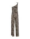 Siyu Woman Jumpsuit Dark Brown Size 4 Polyamide, Elastane In Brown