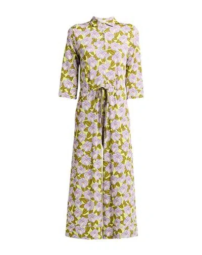 Siyu Woman Jumpsuit Lime Green Size 6 Viscose, Elastane