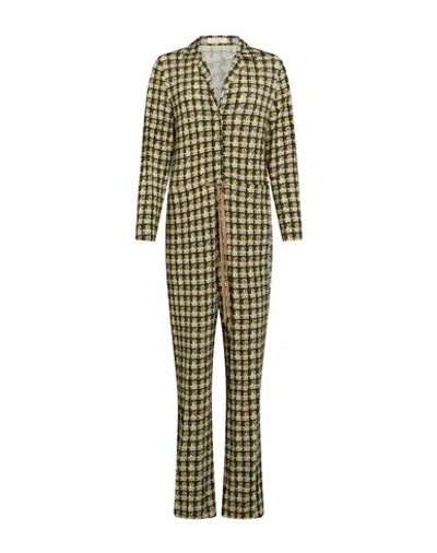 Siyu Woman Jumpsuit Military Green Size 4 Viscose, Elastane In Multi