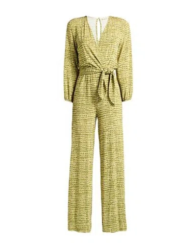 Siyu Woman Jumpsuit Military Green Size 8 Viscose, Elastane