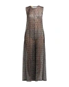 Siyu Woman Jumpsuit Navy Size 6 Polyamide, Metallic Fiber In Navy Blue