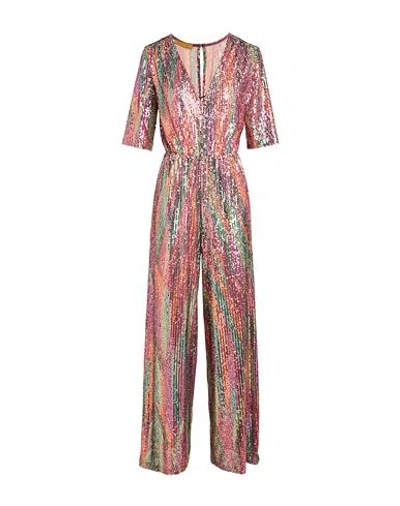 Siyu Woman Jumpsuit Plum Size 12 Viscose, Elastane In Purple