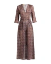 Siyu Woman Jumpsuit Plum Size 6 Polyester, Metallic Fiber In Purple