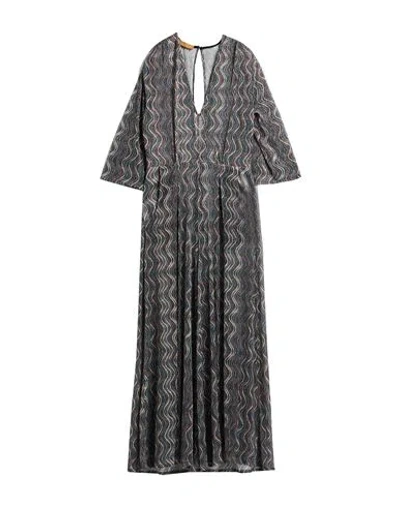 Siyu Woman Jumpsuit Slate Blue Size 8 Polyester, Metallic Fiber