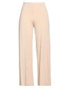 Siyu Woman Pants Beige Size 8 Viscose, Elastane In Beige
