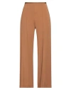 Siyu Woman Pants Tan Size 4 Viscose, Elastane In Brown