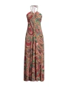 Siyu Woman Maxi Dress Antique Rose Size 6 Polyamide, Elastane In Pink