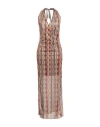 Siyu Woman Midi Dress Garnet Size 6 Viscose In Red