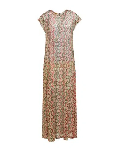 Siyu Woman Maxi Dress Gold Size 4 Polyester, Metallic Fiber In Gold