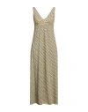 Siyu Woman Maxi Dress Pastel Yellow Size 8 Polyamide, Elastane In Yellow