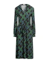 Siyu Woman Midi Dress Brown Size 4 Viscose, Elastane In Brown