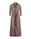 Siyu Woman Midi Dress Mauve Size 8 Viscose In Purple