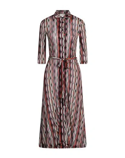 Siyu Woman Midi Dress Mauve Size 8 Viscose In Purple