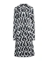 Siyu Woman Midi Dress Midnight Blue Size 4 Viscose, Metallic Fiber