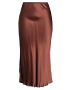 Siyu Woman Midi Skirt Brown Size 12 Viscose