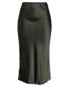 Siyu Woman Midi Skirt Dark Green Size 6 Viscose
