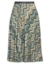 Siyu Woman Midi Skirt Ivory Size 8 Viscose, Elastane In White