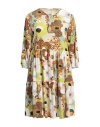 Siyu Woman Mini Dress Lime Green Size 2 Polyamide, Elastane In Green