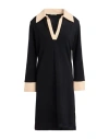 Siyu Woman Mini Dress Black Size 8 Merino Wool In Black