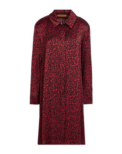 Siyu Woman Mini Dress Brick Size 4 Viscose In Red