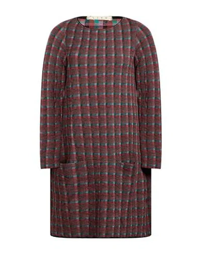 Siyu Woman Mini Dress Garnet Size 4 Merino Wool In Burgundy