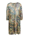 Siyu Woman Mini Dress Gold Size 8 Polyester, Polyamide
