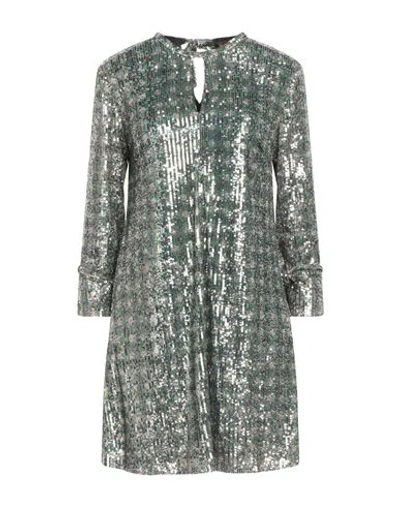 Siyu Woman Mini Dress Green Size 4 Polyamide, Elastane