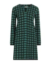 Siyu Woman Mini Dress Green Size 8 Merino Wool In Green