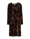 Siyu Woman Mini Dress Khaki Size 10 Viscose, Silk