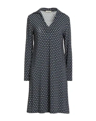 Siyu Woman Mini Dress Navy Size 4 Viscose, Elastane