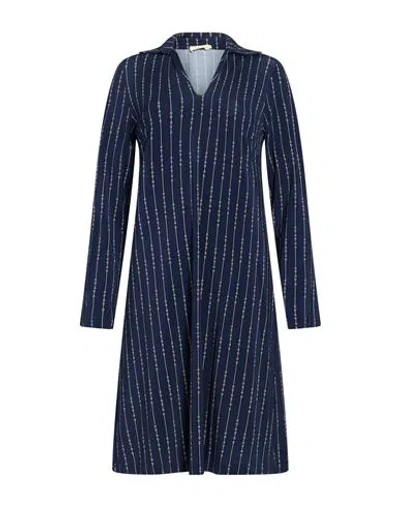 Siyu Woman Mini Dress Navy Size 4 Viscose, Elastane