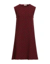 Siyu Woman Mini Dress Red Size 6 Merino Wool