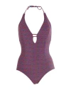 Siyu Woman One-piece Swimsuit Dark Green Size 8 Polyamide, Elastane In Green